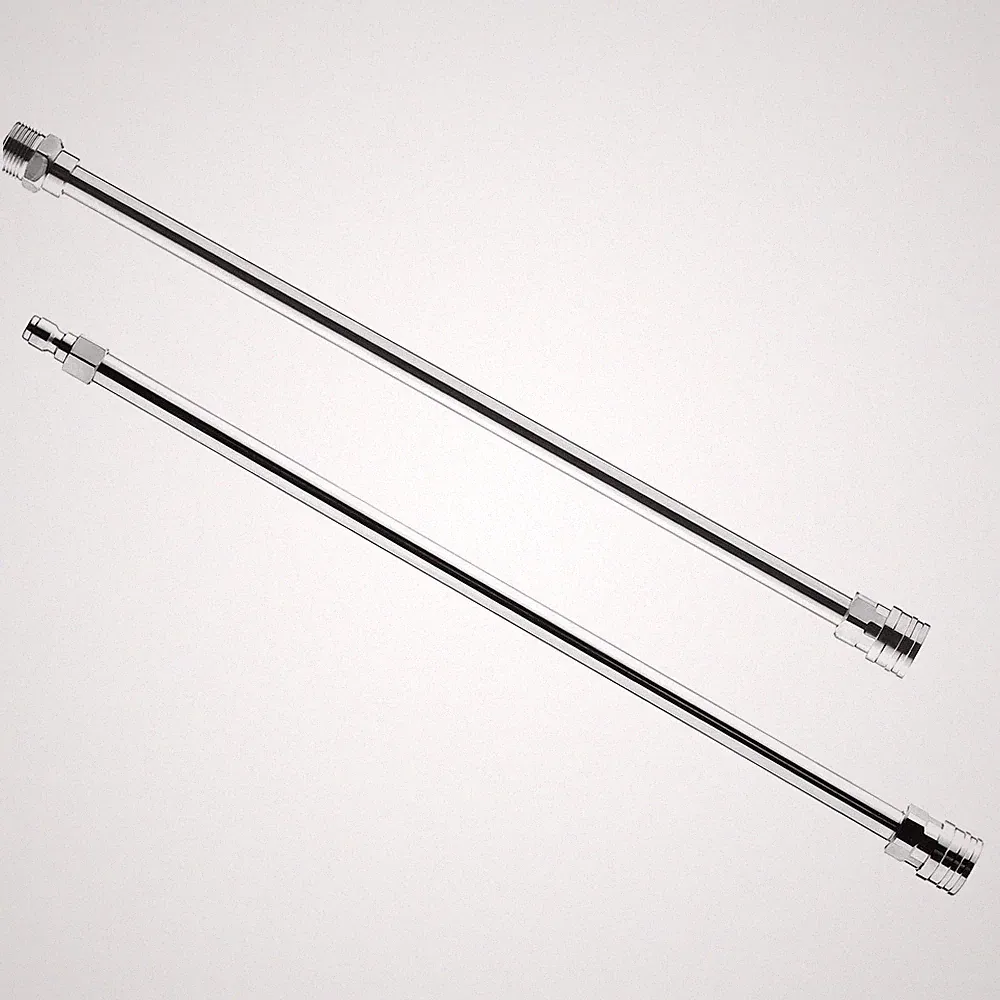 Dual Stainless Steel Pressure Washer Wand Extension Kit, 2 Pack