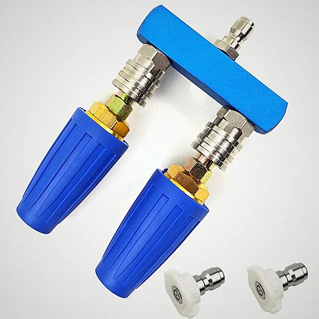 Dual Turbo Nozzle Pressure Washer and Dual Pressure Washer Nozzle Tips 2-in-1...