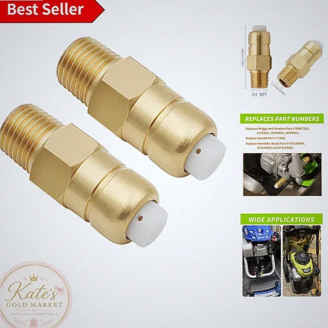 Durable 1/4 Inch NPT Thermal Relief Valve Set for Safe Pressure Washer Operation