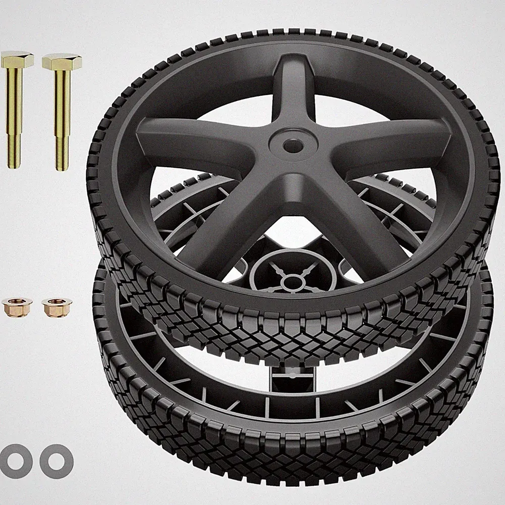Durable 12" Anti-Slip Pressure Washer Wheels - Fit for Ryobi, Homelite, BlackMax