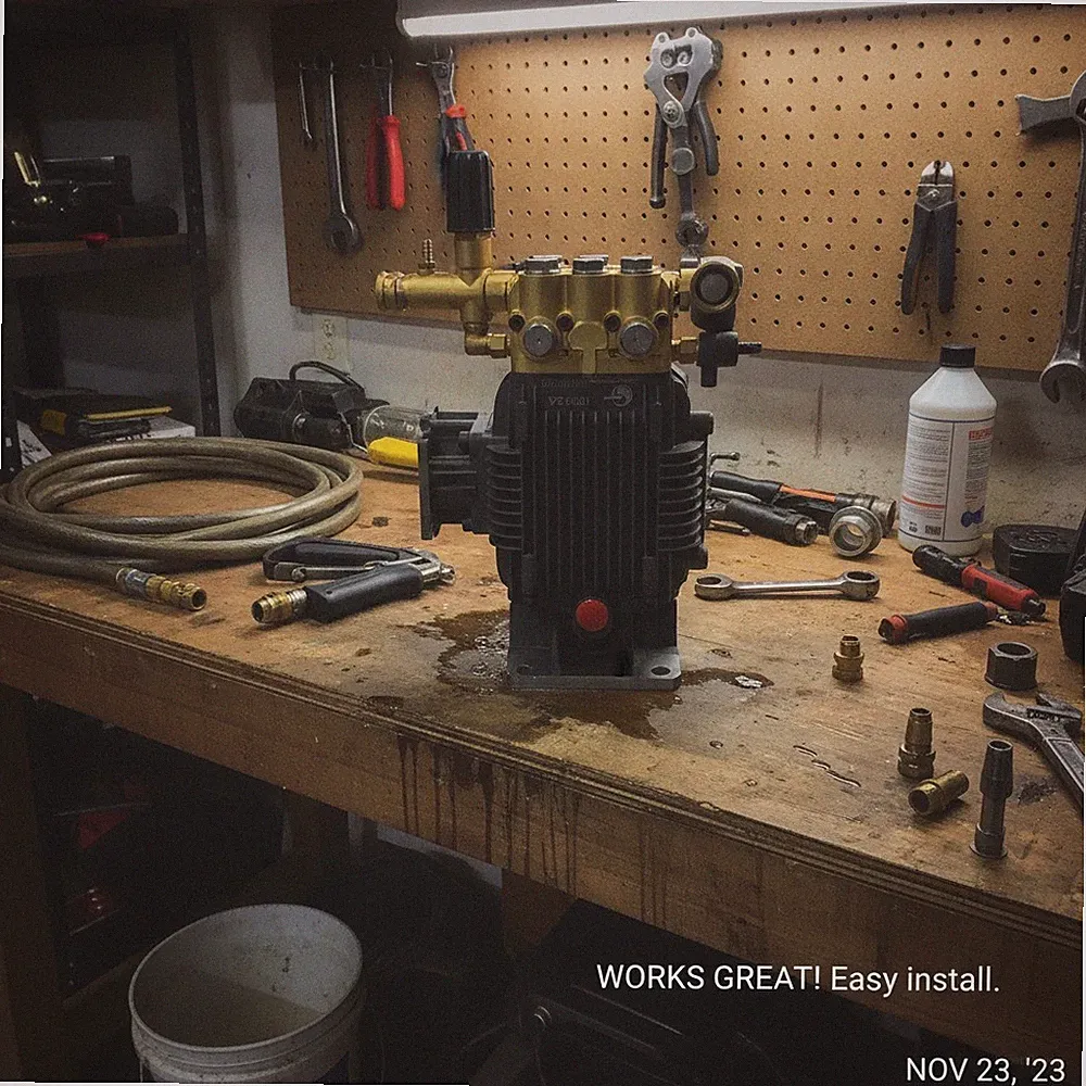 Durable 3000 PSI Pressure Washer Pump with External Unloader and Detergent Tube