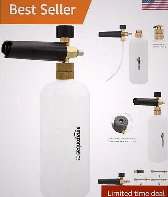 Durable Foam Cannon with 1/4 Quick Connect - 33oz for Pressure Washer Excellence