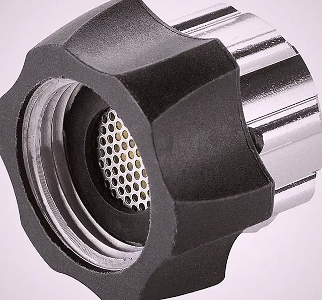 Durable Metal Filtered Hose Connector for All Electric Pressure Washers, Black