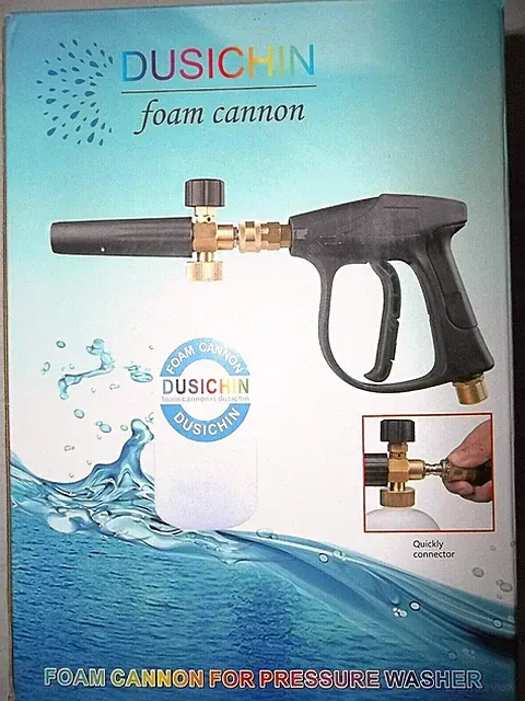 DUSICHIN 1/4In Quick Adjustable Snow Foam Lance Cannon 5 Pressure Washer Nozzle