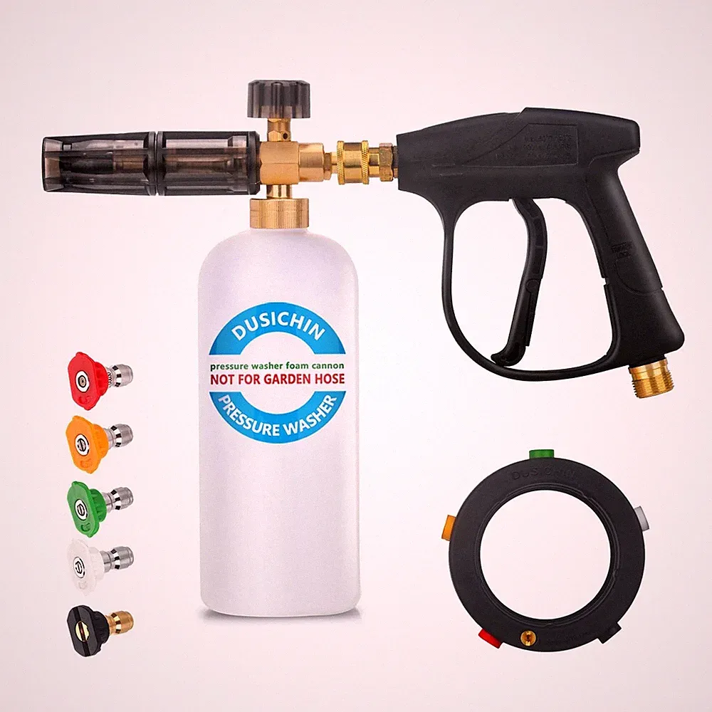 DUSICHIN DUS-018 Foam Cannon Lance Pressure Washer Nozzle Tip Spray Gun 3000...