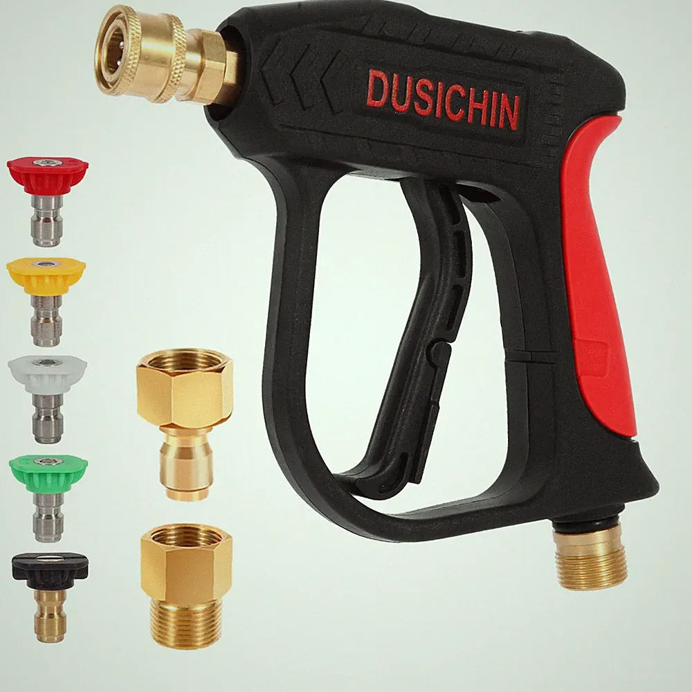 DUSICHIN DUS-220 Short Wand High Pressure Washer Gun,3000 PSI Max, 5 Pressure