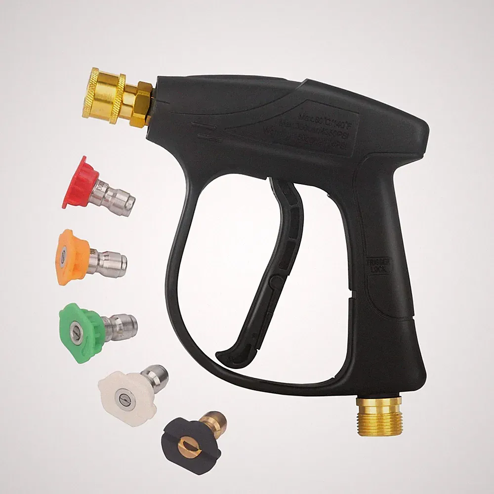 DUSICHIN DUS-220 Short Wand High Pressure Washer Handle Gun 3000 PSI Max 5 Pr...