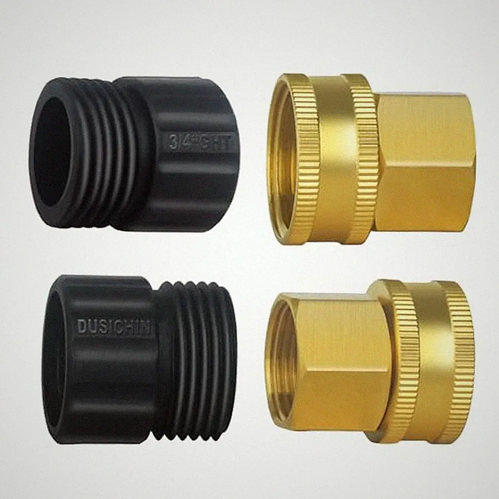 DUSICHIN Garden Hose Fitting Pressure Washer Gun to Water Hose Adapter, 3/4 I...