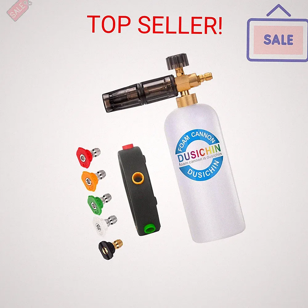 DUSICHIN SFL-001 Foam Cannon Snow Foam Lance Pressure Washer Jet Wash Quick Rele