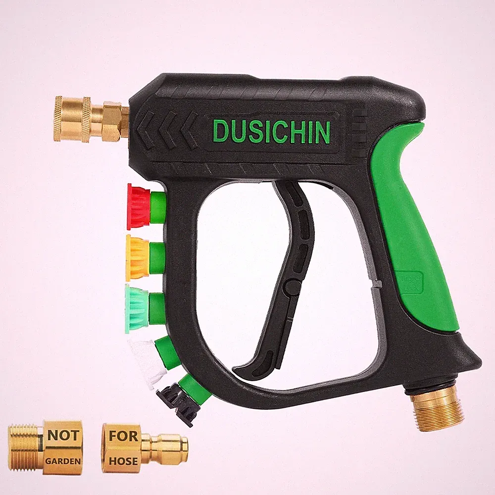 DUSICHIN Short Pressure Washer Gun Car Wash Foam Gun 1/4" Quick Connector, Po...