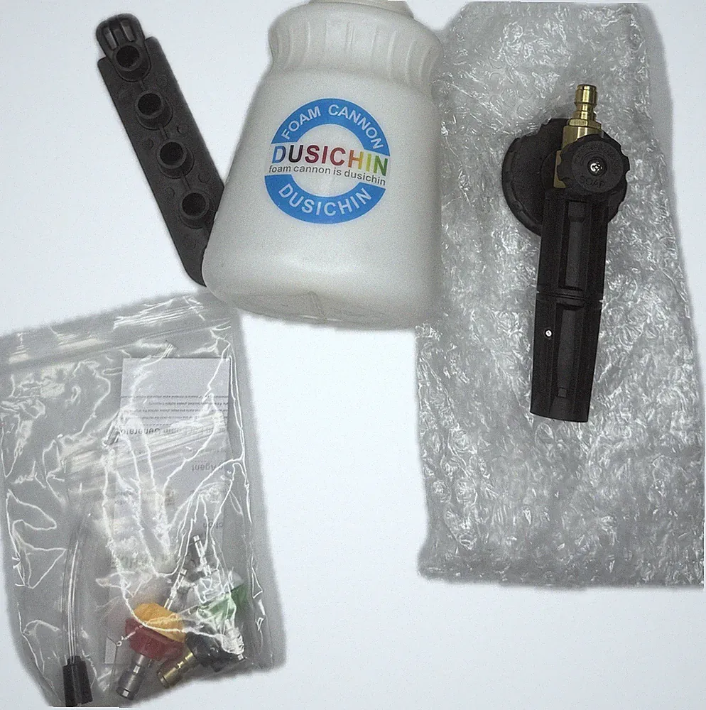 Dusichin Snow Foam Lance Pro Foam Cannon Pressure Washer 1L Bottle Adapters NIB