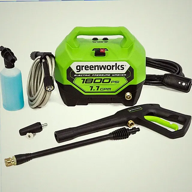 Eco-Friendly 1800 PSI Electric Pressure Washer - Certified for Home Use