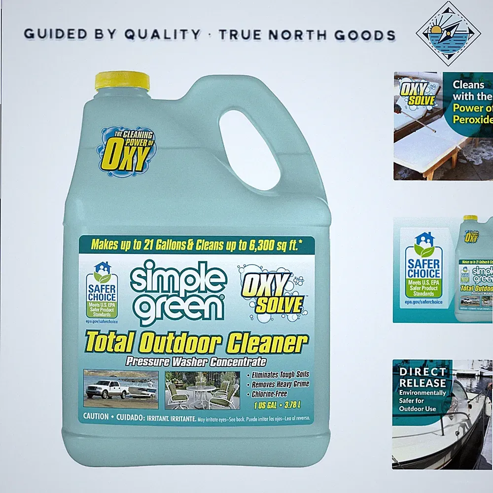 Eco-Friendly Pressure Washer Cleaner, Lifts Dirt & Stains from Various Surfaces