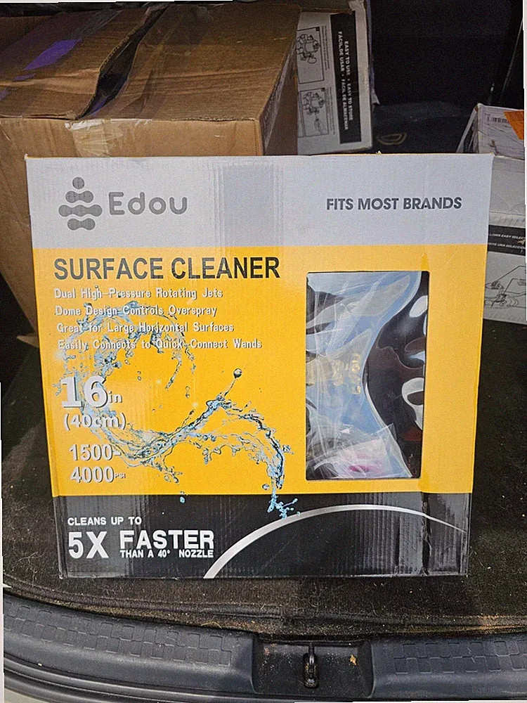 EDOU 16-Inch Pressure Washer Surface Cleaner with 2 Pressure Washer Extension