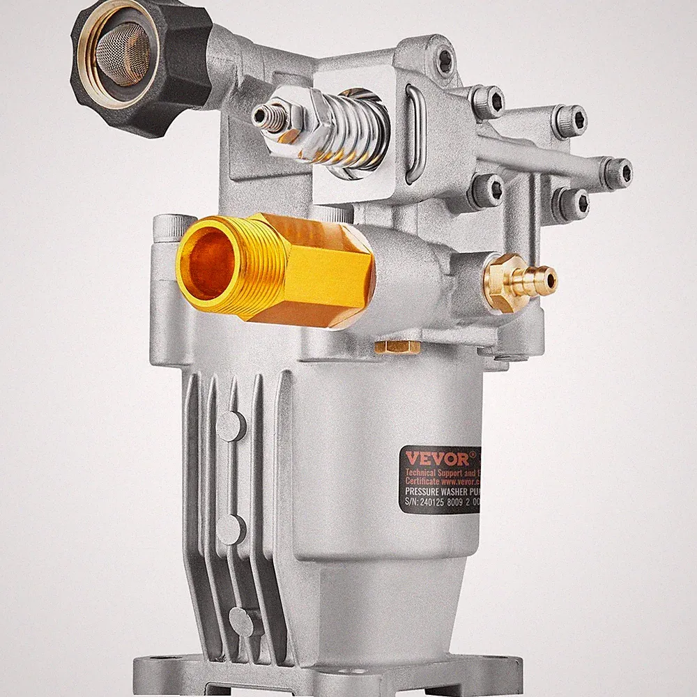 Heavy Duty Washer Pump 3400 PSI 2.5 GPM 3/4in Horizontal Mount