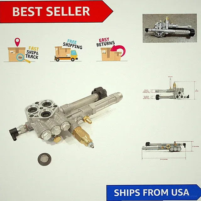 Efficient AR42940 Replacement Pressure Washer Head - Compatible with SRMW Pumps