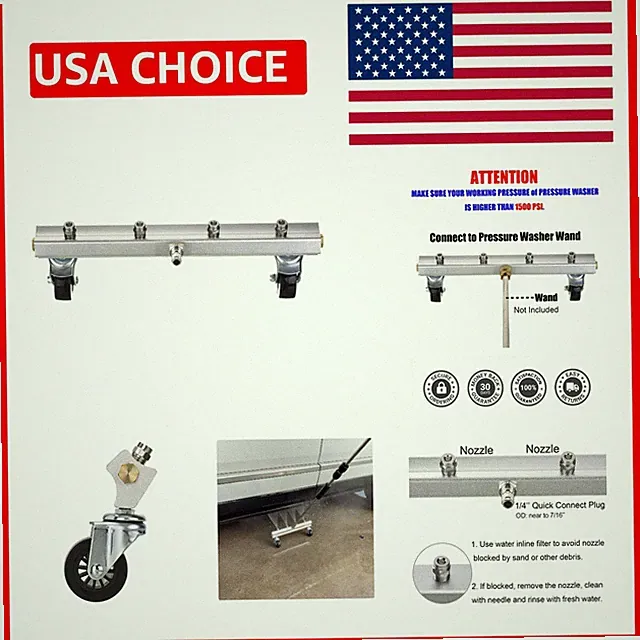 Effortless Undercar Cleaning: 13-Inch Pressure Washer Cleaner, 4000 PSI