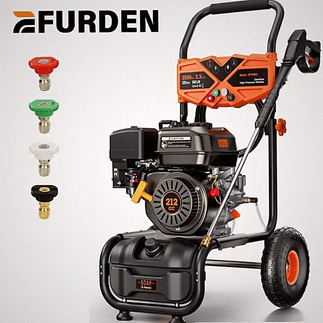Efurden 3500 PSI Gas Pressure Washer Gas Powered Washer for Car 2.3 GPM 212cc