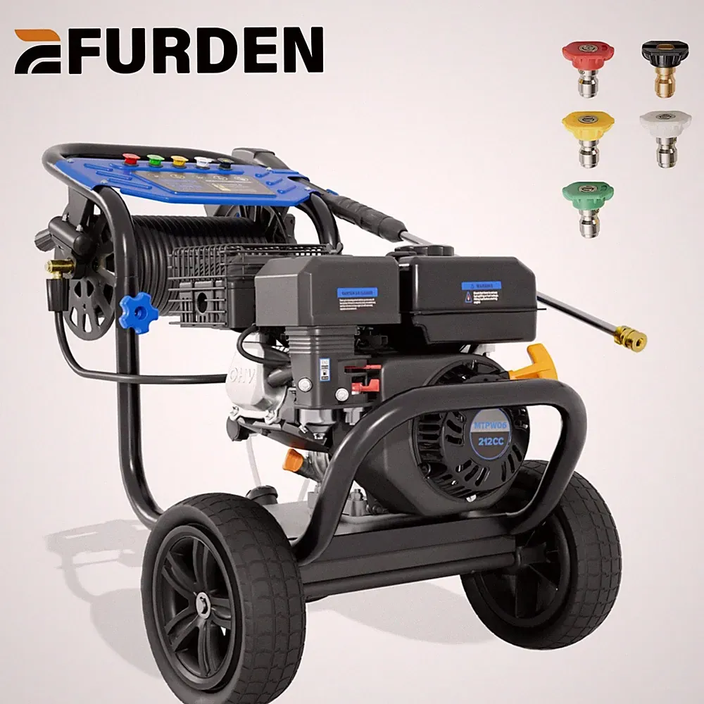 Efurden 3600PSI 2.3GPM Cold Water Pressure Washer Gasoline for Home/Outdoor Use