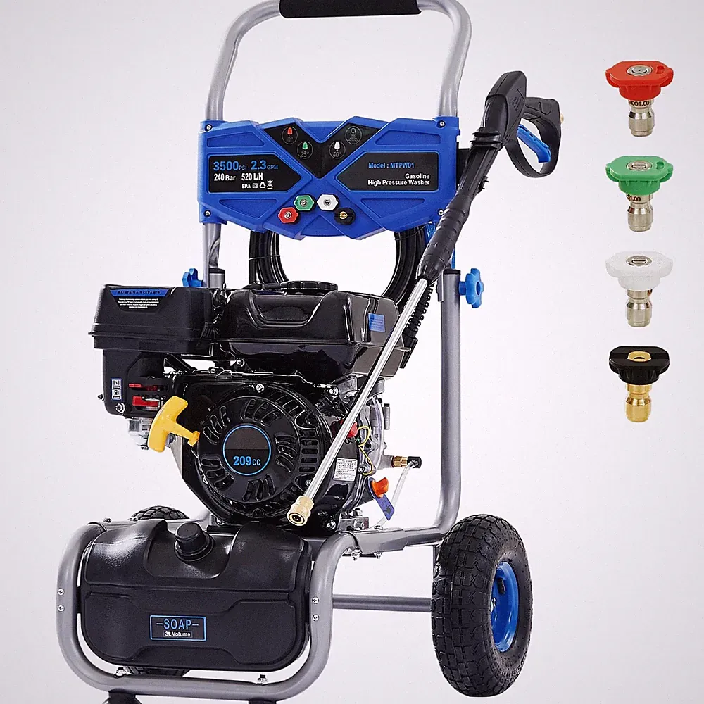 Efurden Cold Water Pressure Washer Gas Powered 3500PSI 2.3GPM 209cc Soap Tank