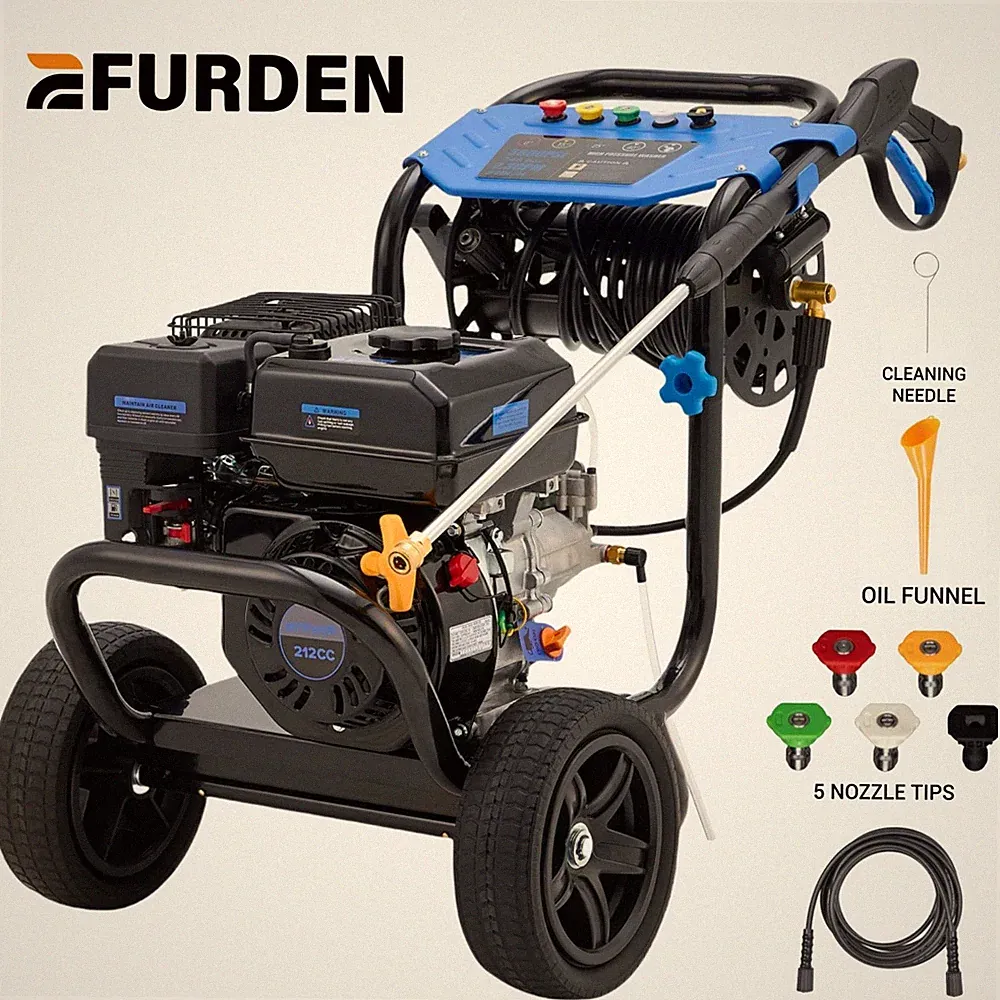 Efurden Gas Powered Washer 3600 PSI 2.3 GPM Cold Water Gas Pressure Washer New