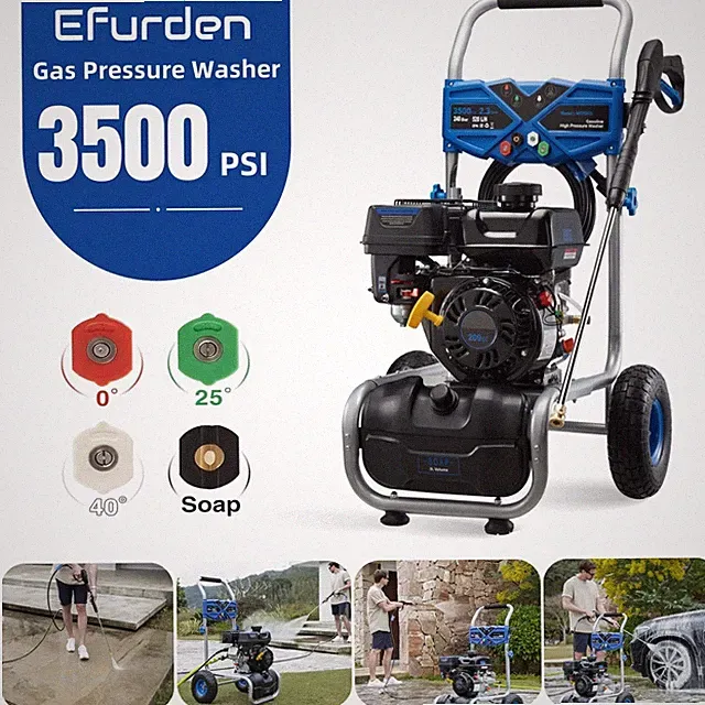 Efurden Gas Pressure Washer 2.3 GPM Gas Powered Washer 3500 PSI 209cc Open Box
