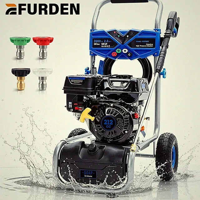 Efurden Gas Pressure Washer 2.3 GPM Gas Powered Washer 3500 PSI 212cc New