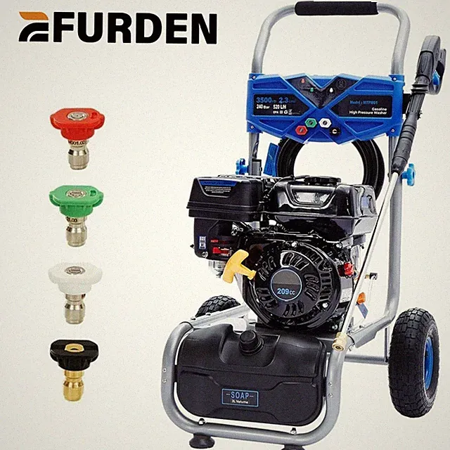 Efurden Gas Pressure Washer 3500PSI 2.3GPM Gas Powered Washer with Soap Tank