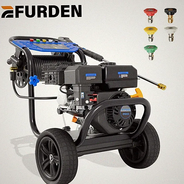 Efurden Gas Pressure Washer 3600 PSI 2.3 GPM 212cc Gas Powered Washer 5 Nozzles
