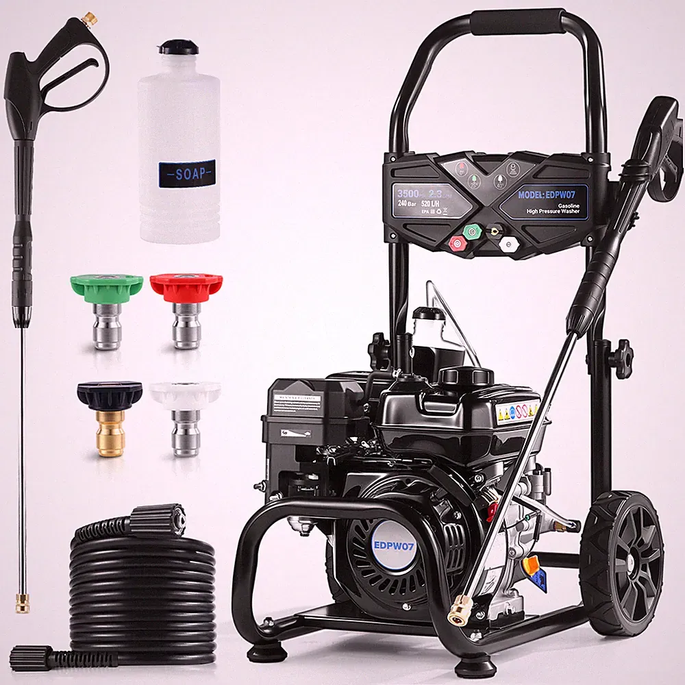 Efurden Gas Pressure Washer for Garden 3500PSI 2.3GPM With 4 Nozzles&25ft Hose