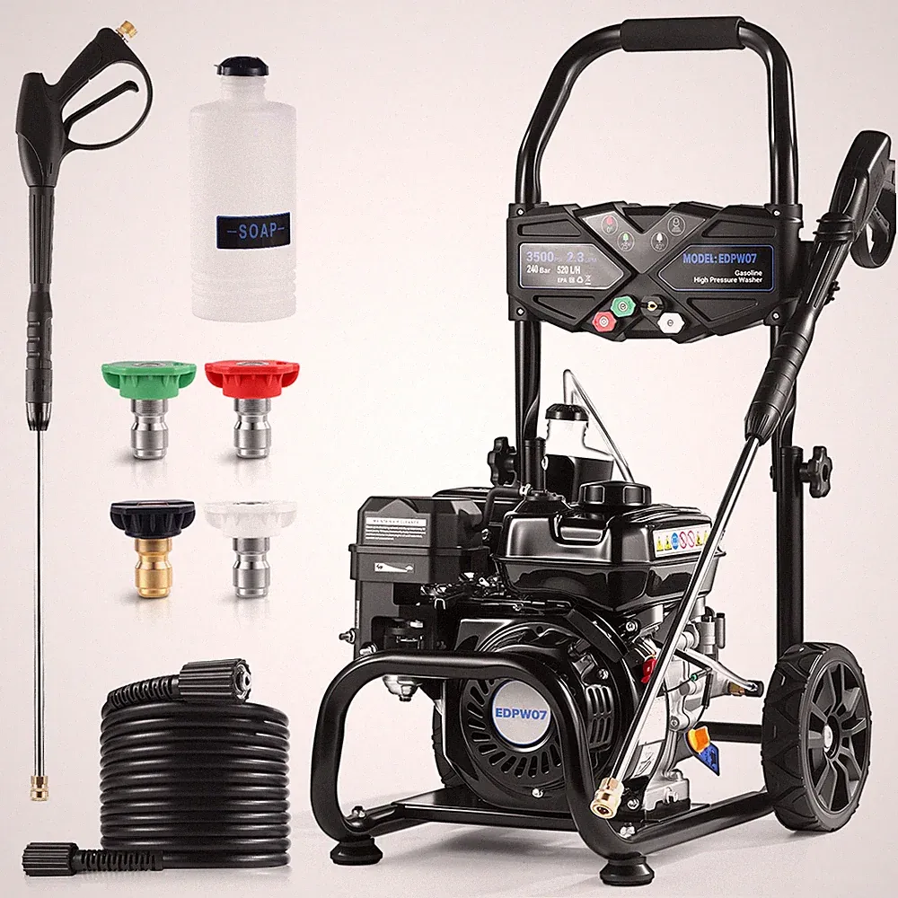 Efurden Gas High Pressure Washer 3500PSI 2.3GPM Portable Power Washer 25ft Hose