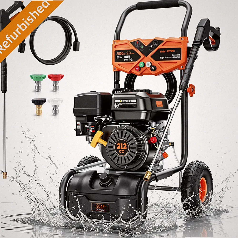 Efurden Refurbished Pressure Washer Gasoline 3500PSI 2.3GPM Onboard Soap Tank