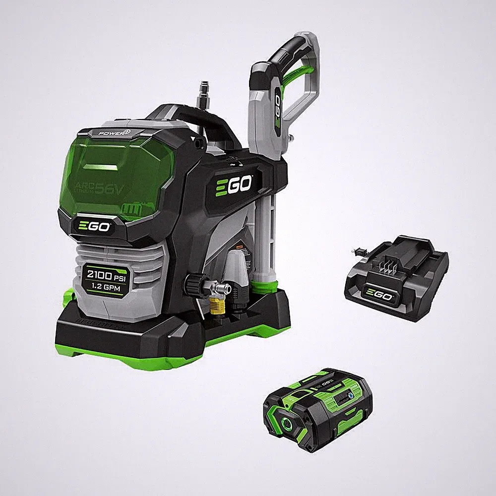 Ego Power+ 2100 Psi 1.2 Gpm Battery Powered Cold Water Pressure Washer With 4