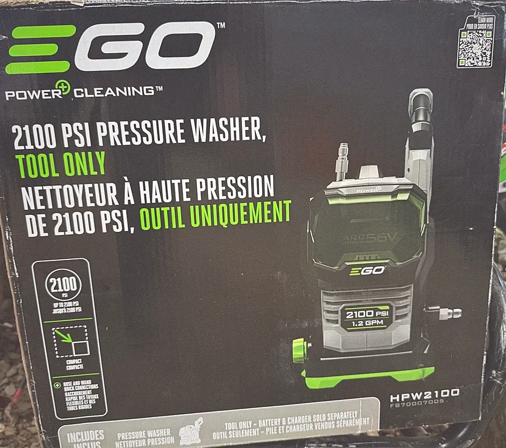 EGO Power+ 2100 PSI Battery Cold Water Pressure Washer HPW2100 Compact