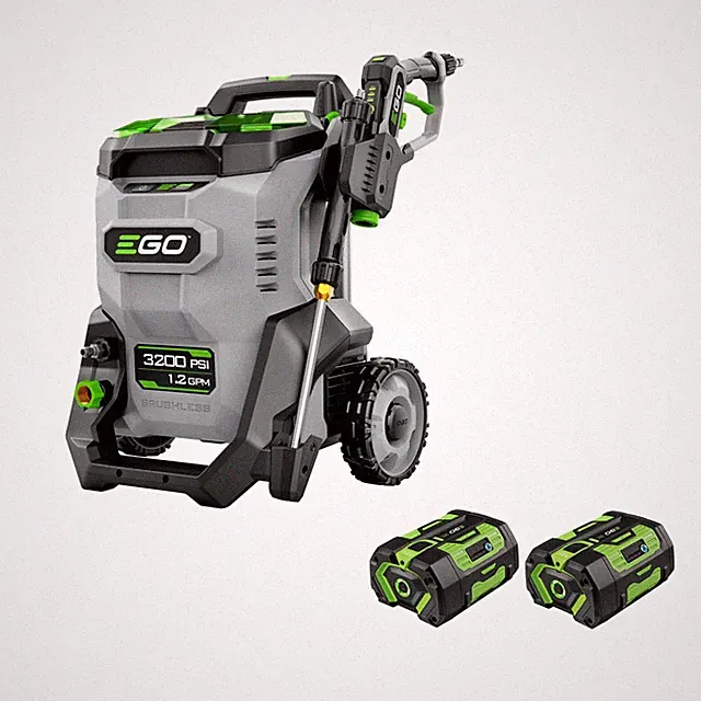 EGO Power+ 3200 PSI Electric Pressure Washer Cordless (2) 56V 6.0Ah Batteries