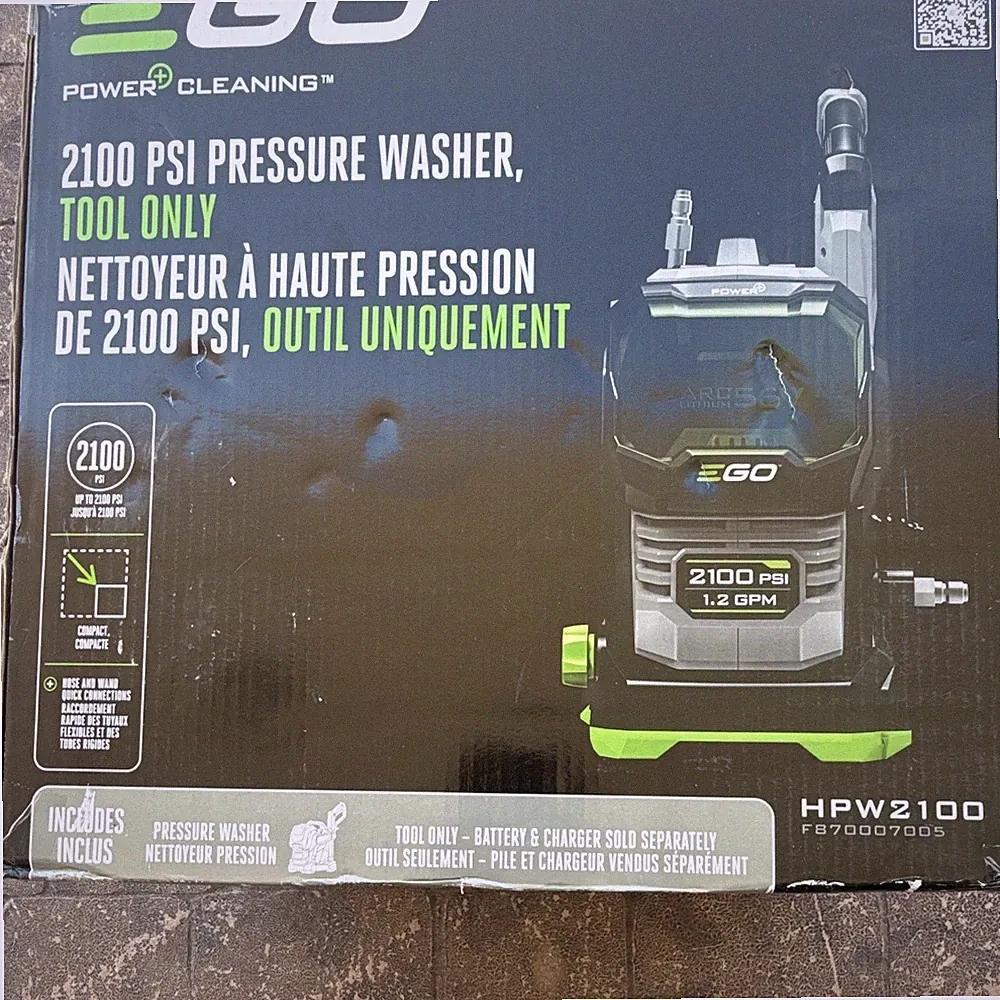 EGO Power+ Cleaning 56V 2100 PSI Cold Water Pressure Washer Compact HPW2100