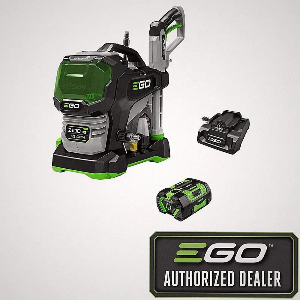 EGO Power+ HPW2105 2100 PSI Compact Cordless Pressure Washer w/ 6.0 Ah Battery