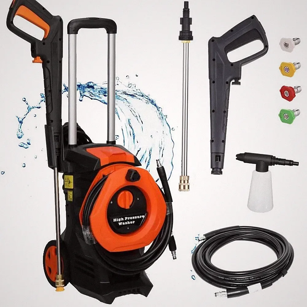 Electric 4500PSI 2GPM High Pressure Washer w/ Telescopic Handle, 16ft Cord New