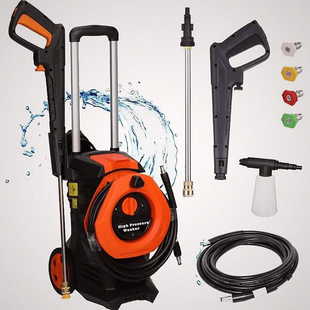 Electric 4500PSI 2GPM High Pressure Washer w/ Telescopic Handle, 16ft Cord New