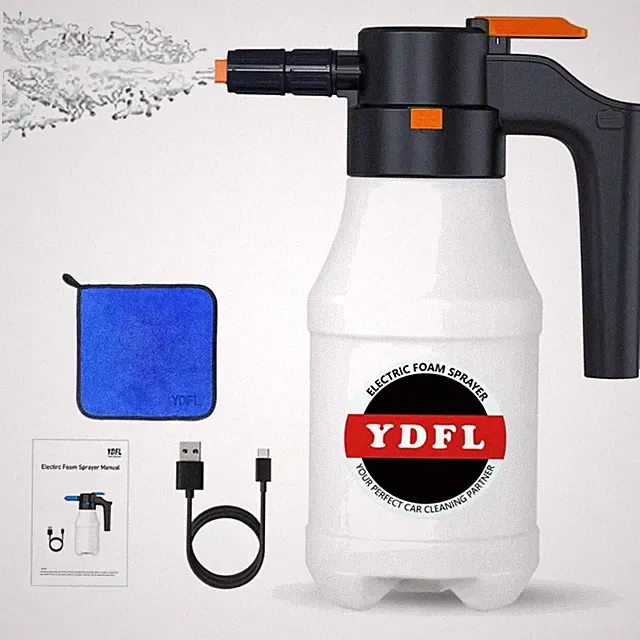 Electric Foam Sprayer with USB - Pressurized Foam Sprayer for Car, Home & Gar...