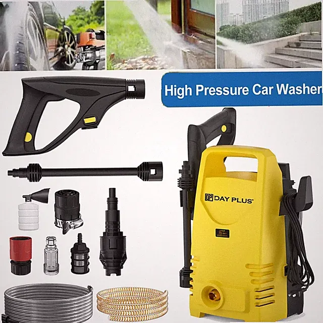 Electric High Pressure Washer 1600W,120bar,380l/h Adjustable Lance from 0 to180°