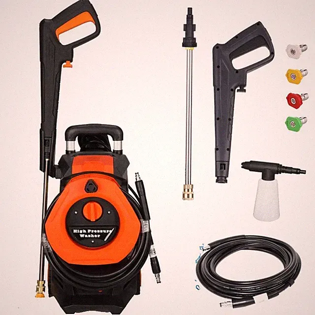 Electric High Pressure Washer 3380PSI 2GPM Power Washer 1800W with Big Wheels