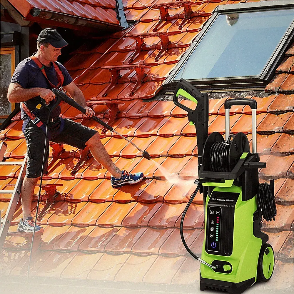 Electric High Pressure Washer 3800PSI Max 2.8 GPM w/Spray Gun for Clean Cars