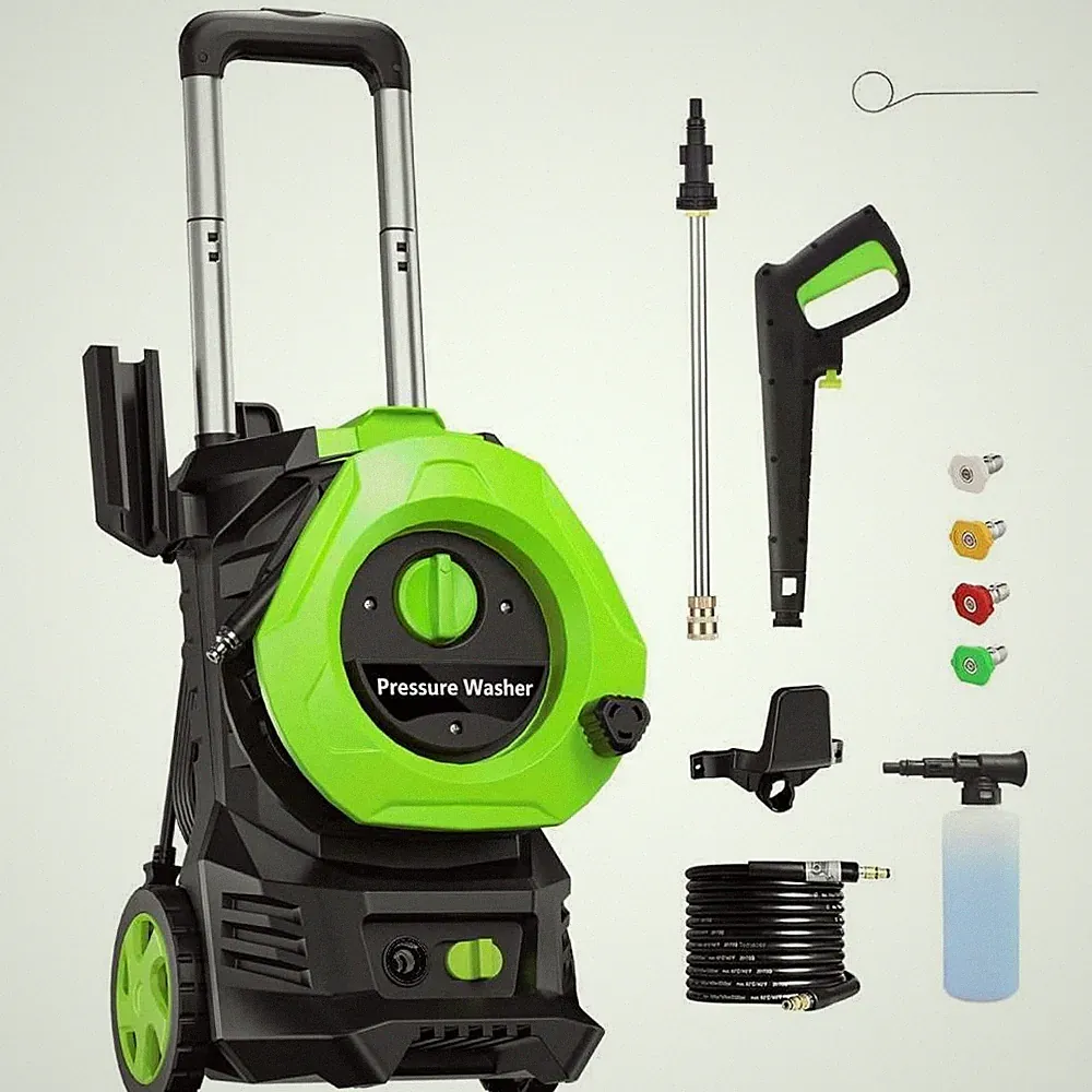 Electric High Pressure Washer 4500PSI 2GPM Power Washer with Telescopic Handle