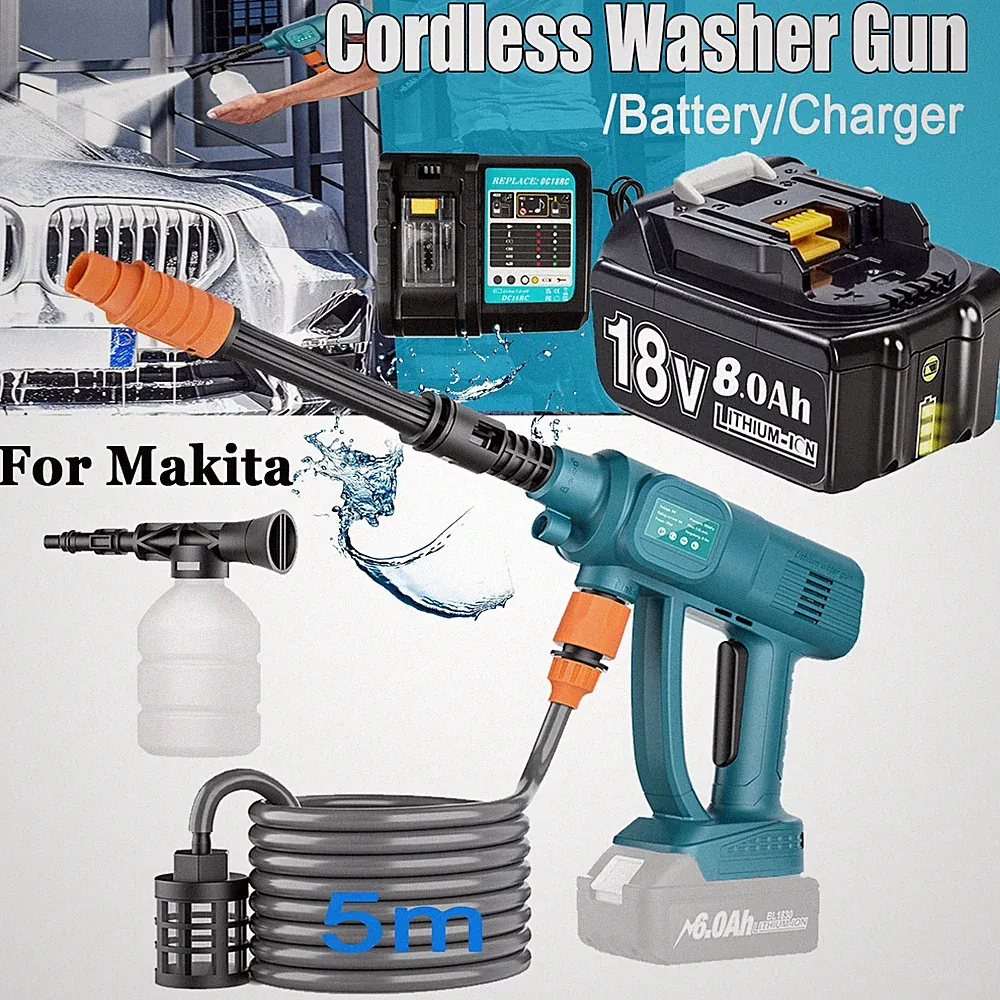 Electric High Pressure Washer Portable Spray Gun For Makita 18V Battery new