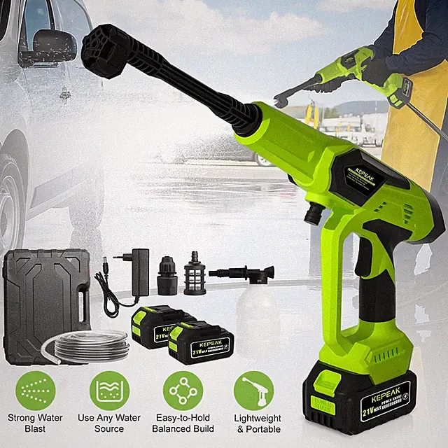 Electric High Pressure Water Spray Car Gun 23000RPM Portable Washer Cleaner Kit