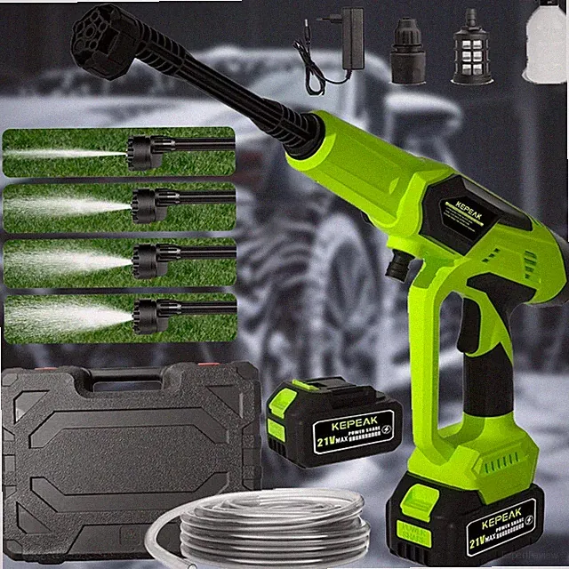 Electric High Pressure Water Spray Gun Cordless Car Washer Cleaner Tool Portable