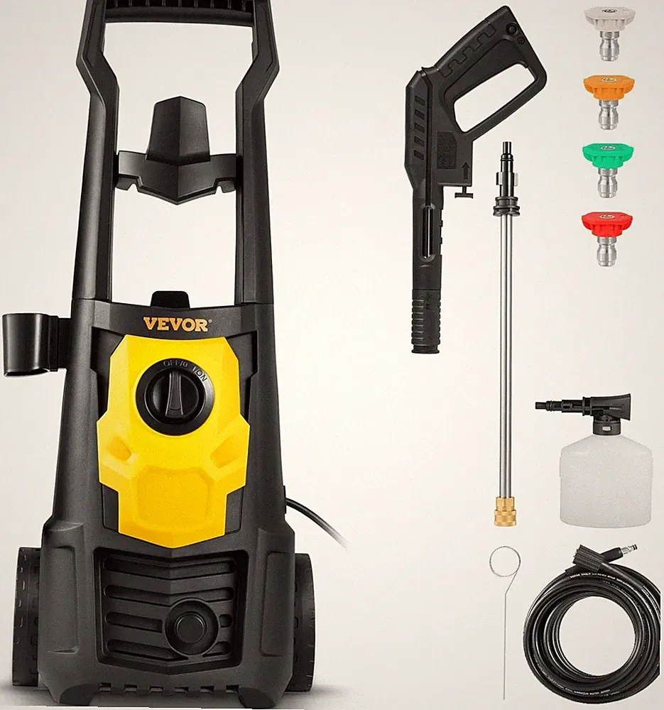 Electric Power Washer 2000 PSI 1.65 GPM Portable Cleaner with 30ft Hose Foam