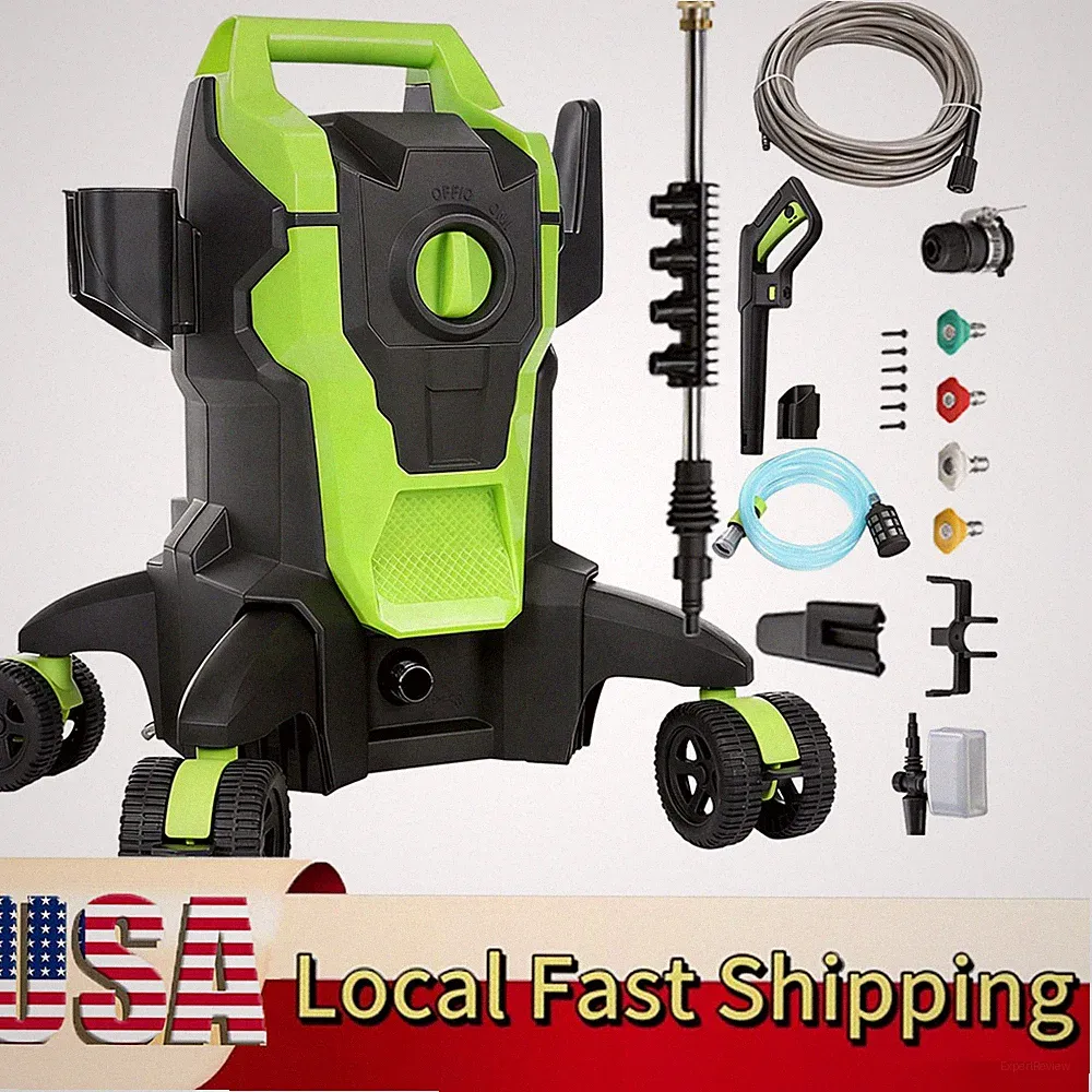 Electric Power Washer 2500 PSI 3.0 GPM Pressure Washer with 52FT Hose,nozzle USA