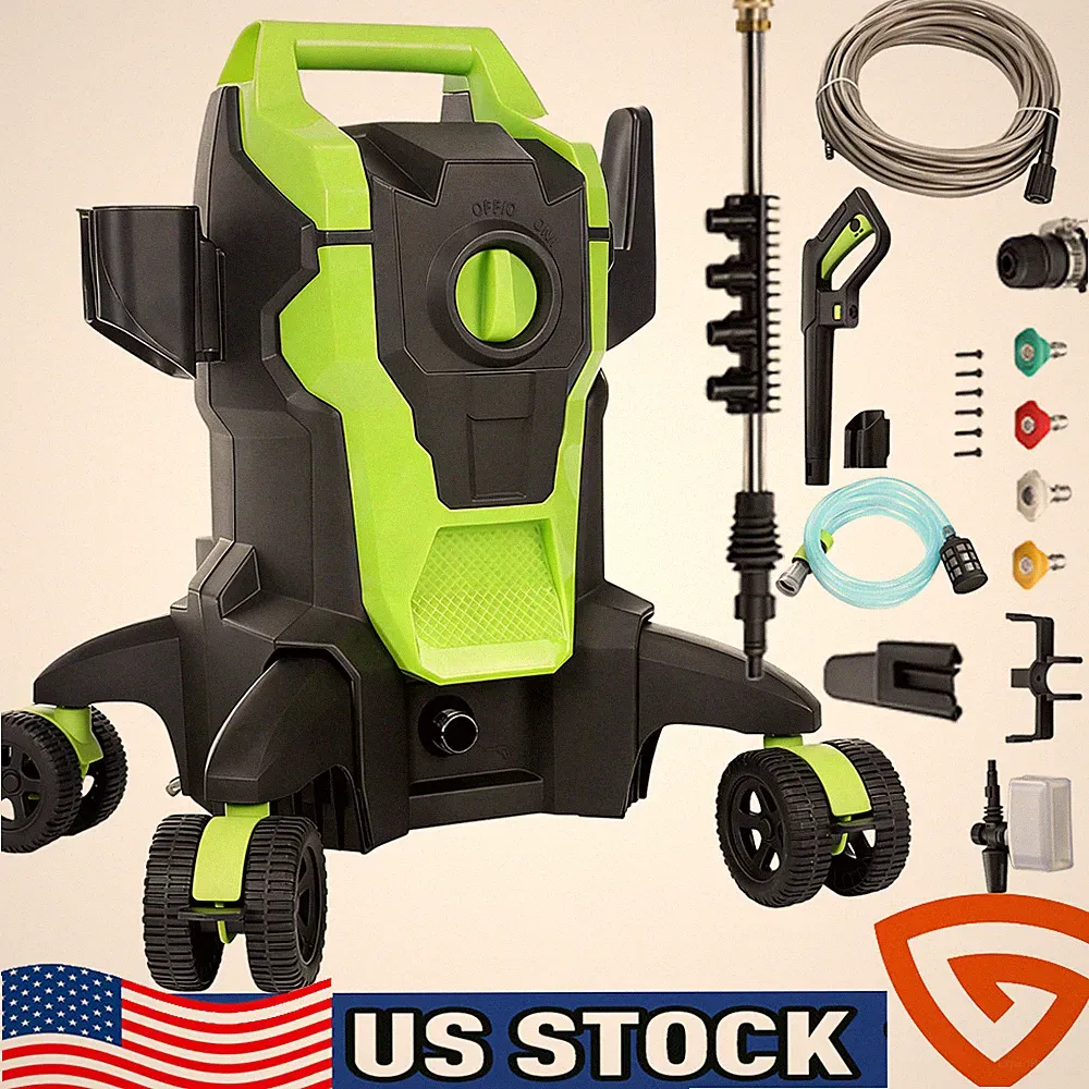 Electric Power Washer 2500 PSI Max 3.0 GPM Pressure Washer with 52FT Hose,nozzle
